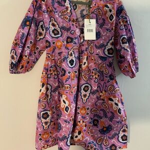 Chloe Kids Pink Patterned Dress